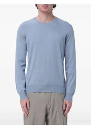 Brunello Cucinelli crew-neck cotton sweater - Blue