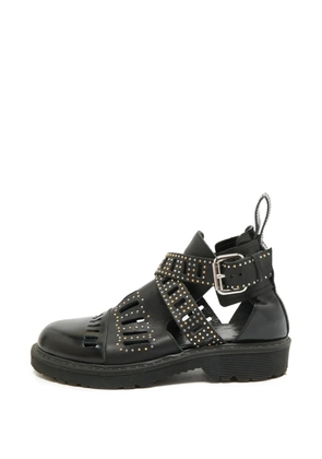 Alexander McQueen Pre-Owned Dalston cut-out studded ankle boots - Black