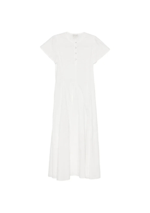 Forte Forte button-up flared maxi dress - White