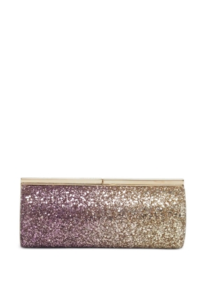 Jimmy Choo Pre-Owned Trinket degradé glitter clutch bag - Pink