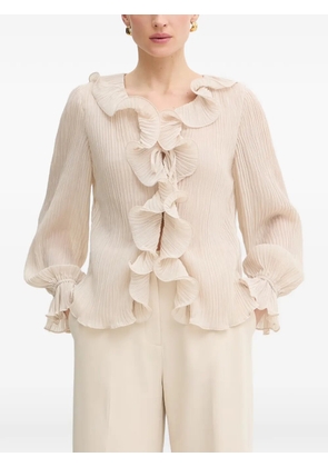 GUESS USA crinkled-texture blouse - Neutrals