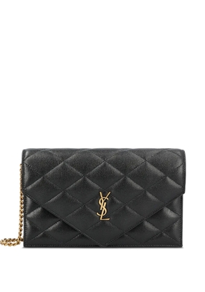 Saint Laurent quilted leather shoulder bag - Black