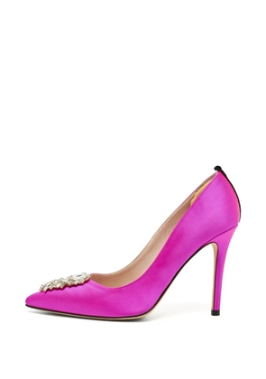 SJP by Sarah Jessica Parker crystal-embellished satin pumps - Pink