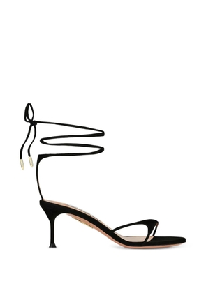 Aquazzura Bikini suede sandals - Black