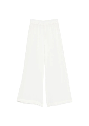 Maurizio Braschi lace-trim trousers - White