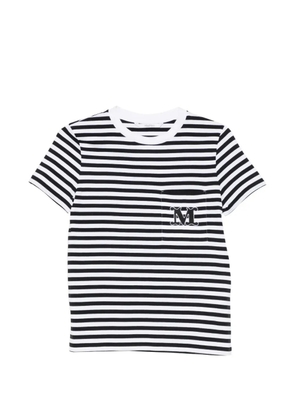 Max Mara striped patch pocket T-shirt - Black