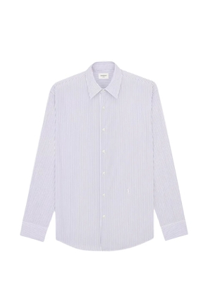 Saint Laurent striped buttoned shirt - White