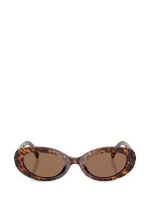 Dolce & Gabbana Eyewear oval-frame sunglasses - Brown