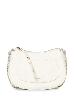Coccinelle C-Easy grained leather shoulder bag - Neutrals
