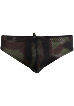 DSQUARED2 logo swim trunks - Green