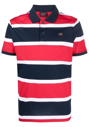 Paul & Shark logo-patch polo shirt - Blue