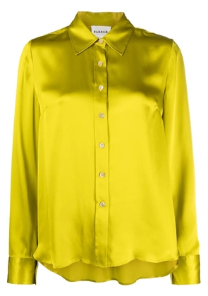 P.A.R.O.S.H. long-sleeve silk shirt - Green