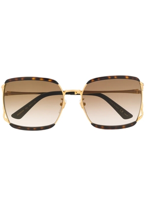 Gucci Eyewear square sunglasses - Brown