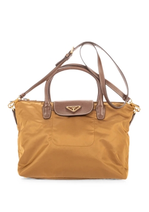 Prada Pre-Owned triangle-logo tote bag - Brown