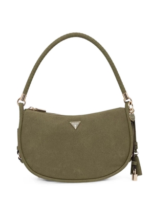 GUESS USA Danya logo-plaque curved tote bag - Green