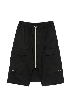 Rick Owens elasticated-waistband cargo shorts - Black