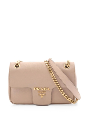 Prada Pre-Owned 2000s Saffiano chain shoulder bag - Neutrals