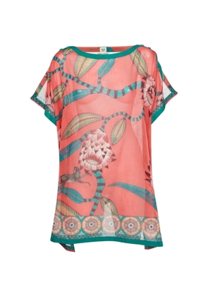 Hermès Pre-Owned Maharani's Garden printed mini kaftan - Pink