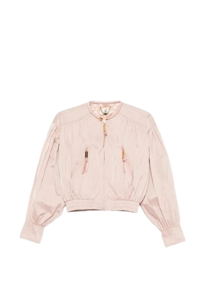 Elisabetta Franchi zip-up bomber jacket - Neutrals