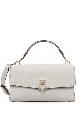 GUESS USA Patsie logo-plaque shoulder bag - White