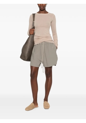 Rick Owens ribbed-knit long-sleeve T-shirt - Neutrals