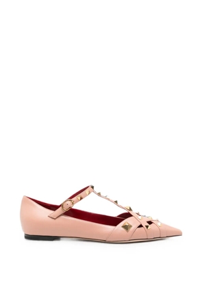 Valentino Garavani leather ballet flat - Pink