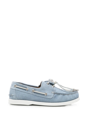 Toga Pulla suede-finish boat shoes - Blue