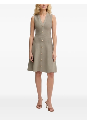 GUESS USA ribbed-knit sleeveless midi dress - Green