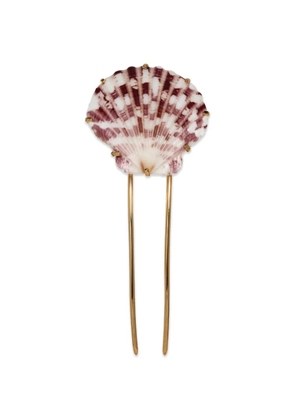 Jennifer Behr Kori shell hair pin - Gold