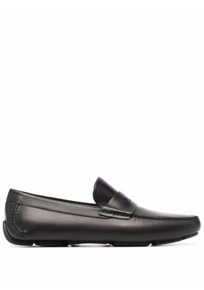 Ferragamo logo plaque driver shoes - Black