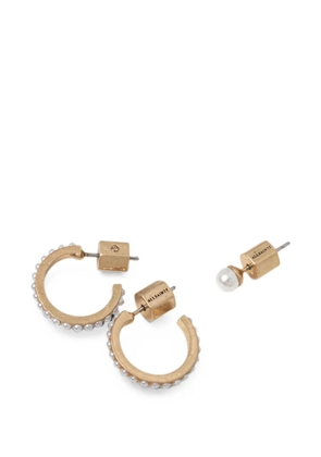 AllSaints faux-pearl embellished earrings - Gold