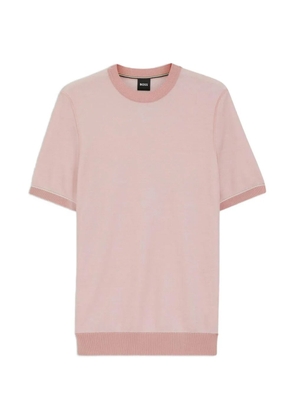 BOSS short-sleeve crew-neck sweater - Pink