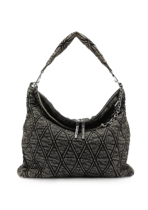 Diesel Charm-D quilted shoulder bag - Grey