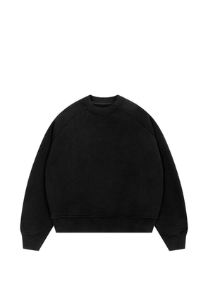 ABOUTBLANK logo-embossed raglan-sleeve sweater - Black