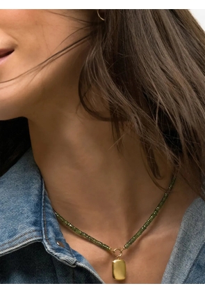 MONICA RICH KOSANN Britt sapphire locket necklace - Gold