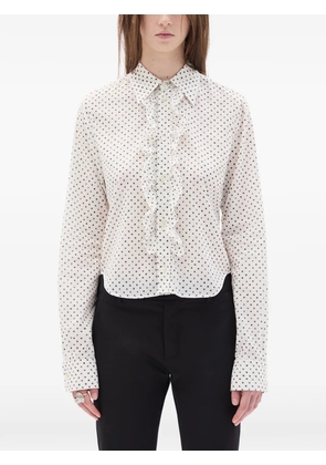 Ann Demeulemeester Erma ruffled shirt - Neutrals