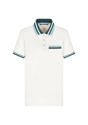 Ea7 Emporio Armani Golf Pro contrast-trim polo shirt - White