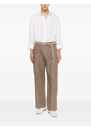 Impure long-sleeve button-up shirt - White