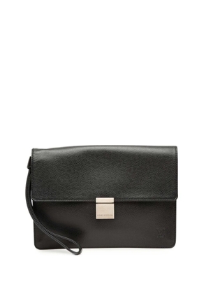Louis Vuitton Pre-Owned 2001 Taiga Selenga clutch bag - Black