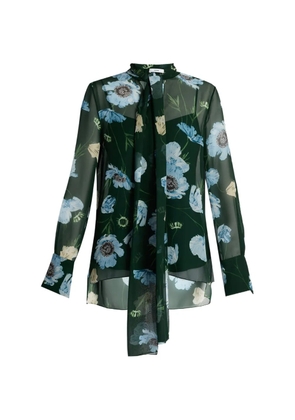 ERDEM floral long-sleeve shirt - Green