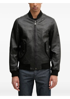 Trussardi quilted-trim jacket - Black