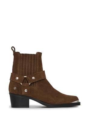 ANINE BING mid biker boots - tobacco - Brown