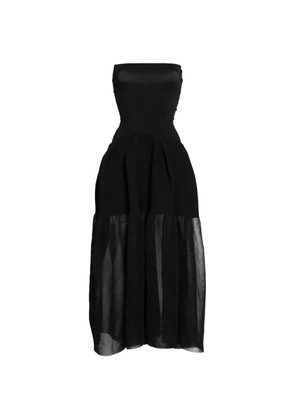 CFCL strapless ribbed-knit dress - Black