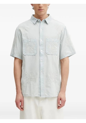 Kenzo embroidered short-sleeve shirt - Blue