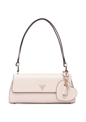 GUESS USA Isobel heart-motif logo-plaque shoulder bag - Pink