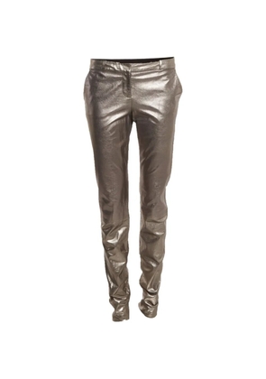 DVF Diane von Furstenberg Everly coated trousers - Silver