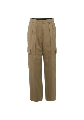 Max Mara gabardine cargo pants - Neutrals