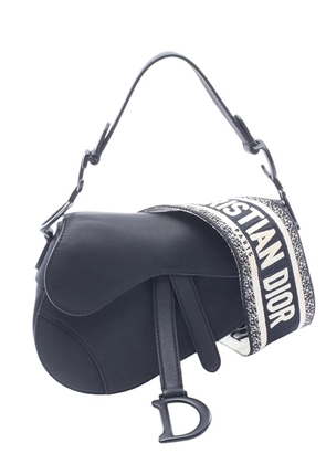 Christian Dior Pre-Owned 2010-2026 Mini Leather Saddle Bag satchel - Black