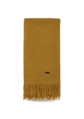 BROOKSFIELD fringed-edge cashmere scarf - Yellow