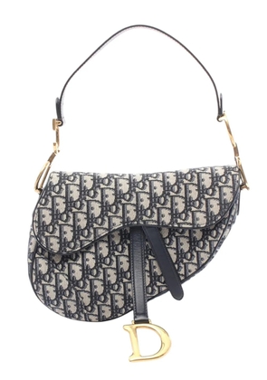 Christian Dior Pre-Owned 2010-2026 Oblique Canvas Saddle Bag shoulder bag - Blue